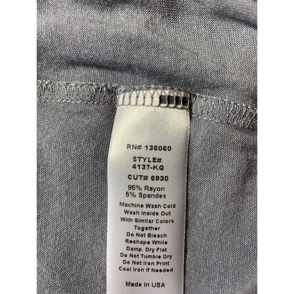 Women's PST Project Social Tee Keyhole Choker 3/4 Sleeve Top XS M New 7524 - Picture 4 of 9